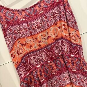 Vibrant Paisley Print Romper